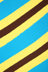 colorful fabric, yellow, blue, brown