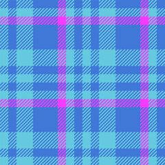 Vector fabric tartan. Plaid texture textile. Seamless background check pattern.