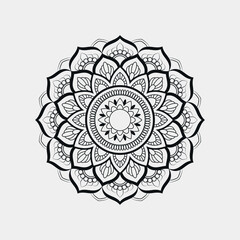 ornamental Islamic mandala background design template