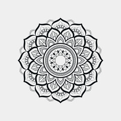 ornamental Islamic mandala background design template