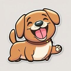 bring a smile to your face with our cute dog sticker generative ai technology
