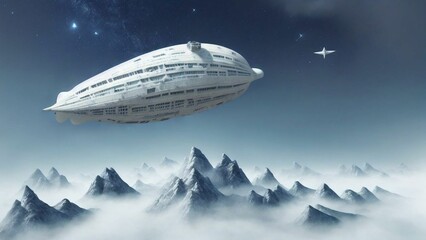 Fototapeta premium White Zeppelin 