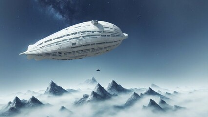 Fototapeta premium White Zeppelin 