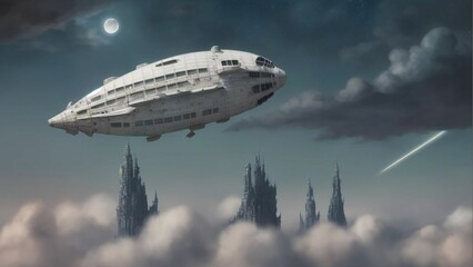 Obraz premium White Zeppelin 