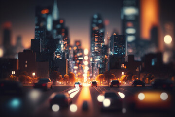 night city street ia generativa