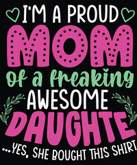 Mom mother day t-shirt design