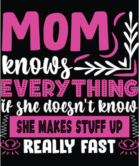 Mom mother day t-shirt design
