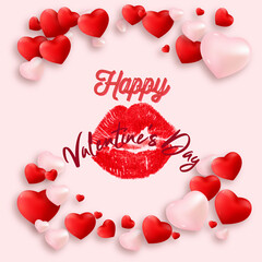 Happy Valentine's Day on Background - 14 Feb 2023