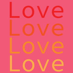 Vector of valentine's day series, vector of love writing background. Great for celebrating valentine's day with loved ones.