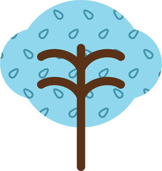 Cute Tree Illustration Vector
