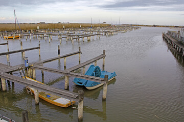Fototapeta premium Niedrigwasser Neusiedler See