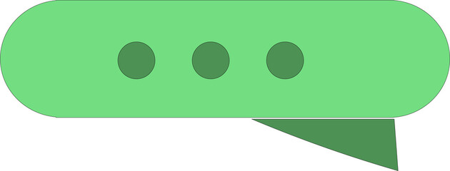 green talking icon