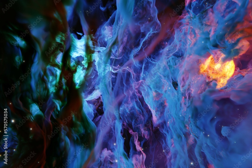 Canvas Prints background with galaxy star abstract colourful