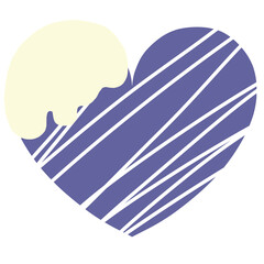  Heart with chocolate	