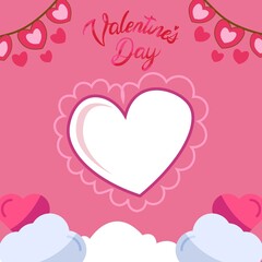 Happy Valentine's Day on Background - 14 Feb 2023