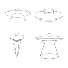 UFO icon vector