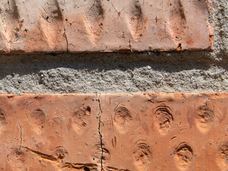 Brick masonry texture closeup. brick abstract texture background