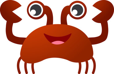 Crab cartoon character © stockdevil
