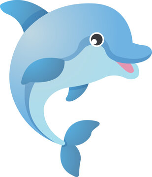 Dolphin cartoon character
