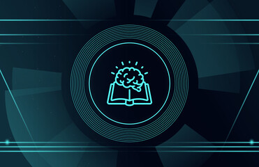 Learning new technologies, civilization development concept, cyberspace training