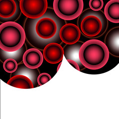 Overlapping Circles Modern Layout Design Cover Background