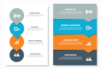 Infographic design template with place for your data. Vector illustration. - 570594626