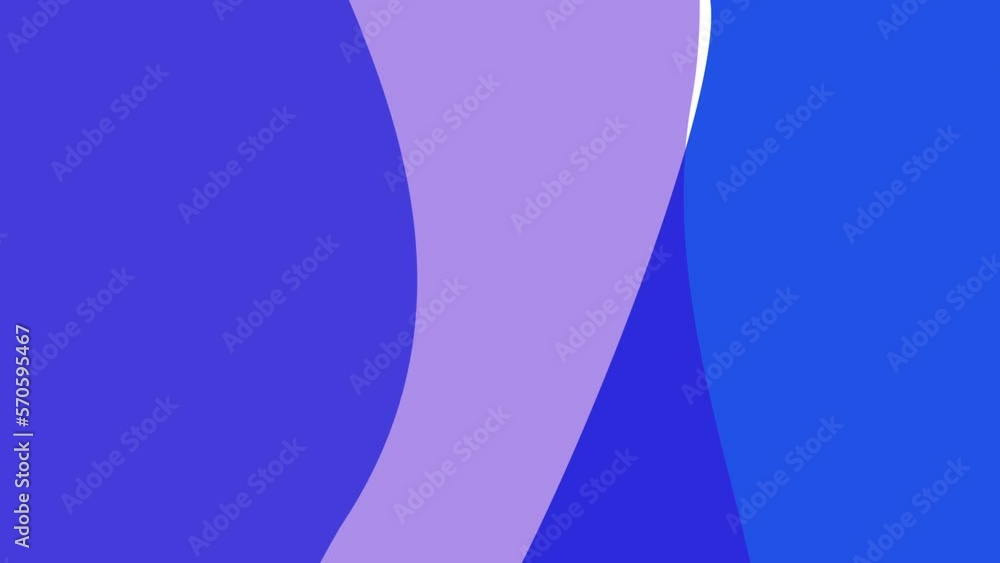 Poster modern blue seamless loop 4k animation in liquid style with random shapes. trendy abstract loop back