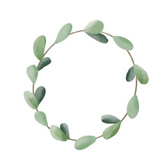 Eucalyptus watercolor painting