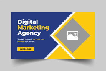 Digital marketing business youtube thumbnail design