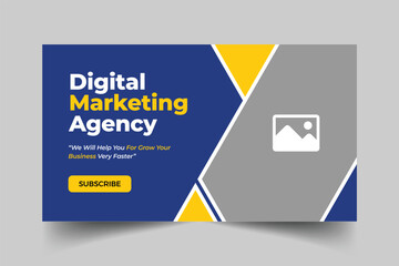 Youtube thumbnail design template