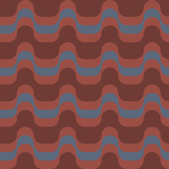 seamless red victorian geometric pattern with blue mosaic lines