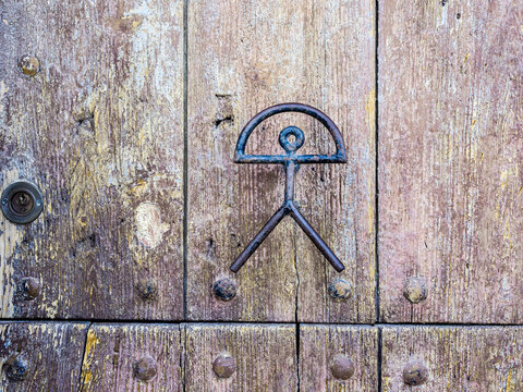 Indalo is a symbol of the town of Moj&aacute;car, Almer&iacute;a, Andalusia, Spain