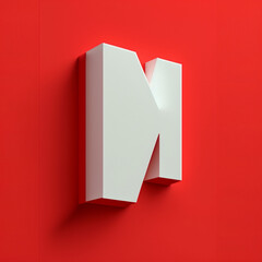  A whitefull letter on red background- high resolution