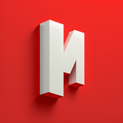  A whitefull letter on red background- high resolution