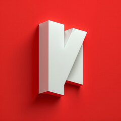  A whitefull letter on red background- high resolution