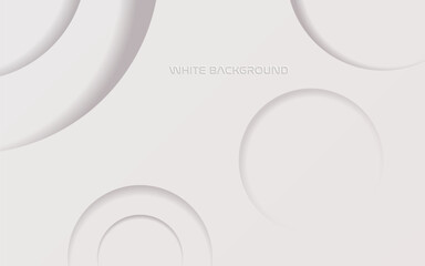 modern abstract white gray color circle shadow background. eps10 vector
