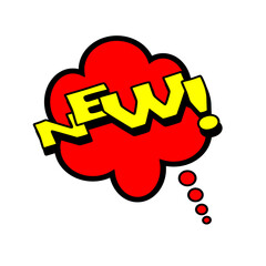 Comic Speech Bubbles Pop Art with words. vector illustration