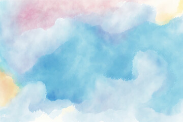 Abstract pastel watercolor texture painting on white background, digital art painting.