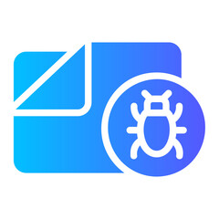 infected folder gradient icon