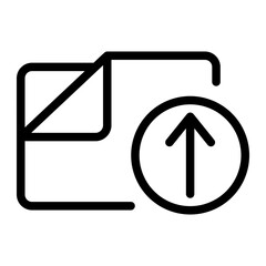 folder line icon