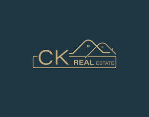 CK Real Estate & Consultants Logo Design Vectors images. Luxury Real Estate Logo Design