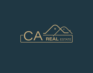 CA Real Estate & Consultants Logo Design Vectors images. Luxury Real Estate Logo Design