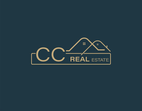 CC Real Estate & Consultants Logo Design Vectors images. Luxury Real Estate Logo Design