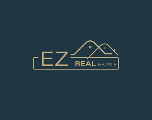 EZ Real Estate & Consultants Logo Design Vectors images. Luxury Real Estate Logo Design
