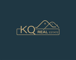 KQ Real Estate & Consultants Logo Design Vectors images. Luxury Real Estate Logo Design