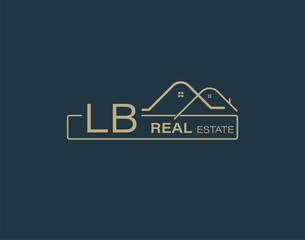 LB Real Estate & Consultants Logo Design Vectors images. Luxury Real Estate Logo Design