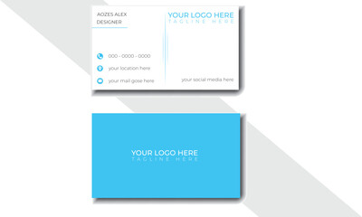 Double-sided creative, Modern, Creative, elegant, business card design. Visiting card for business and personal use. Business card for business and personal use.