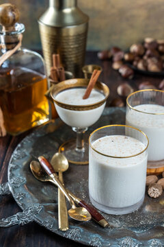 Southern holiday milk punch cocktail 