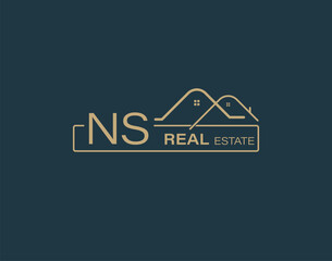 NS Real Estate & Consultants Logo Design Vectors images. Luxury Real Estate Logo Design