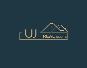 UJ Real Estate & Consultants Logo Design Vectors images. Luxury Real Estate Logo Design